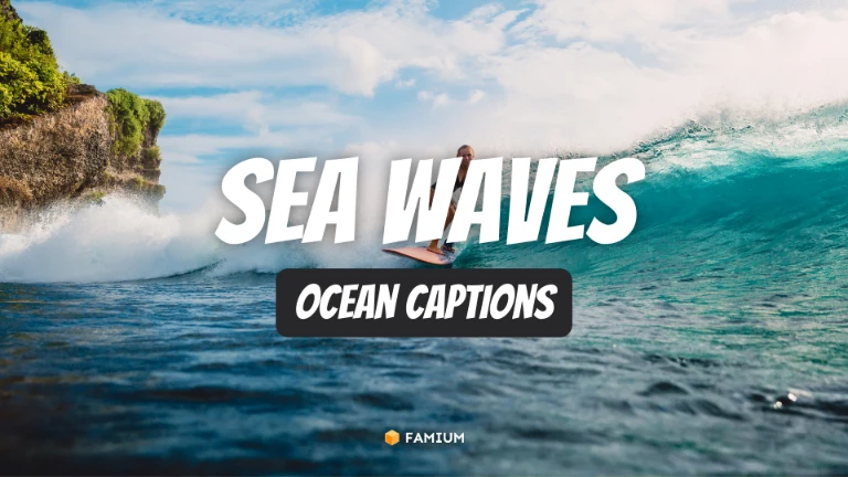 Sea Waves Ocean Captions for Instagram
